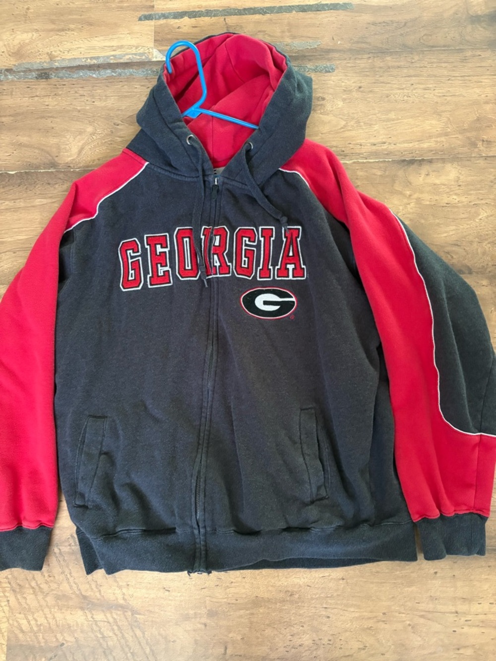 Georgia Bulldogs Mens Colosseum Zip Up Hoodie
